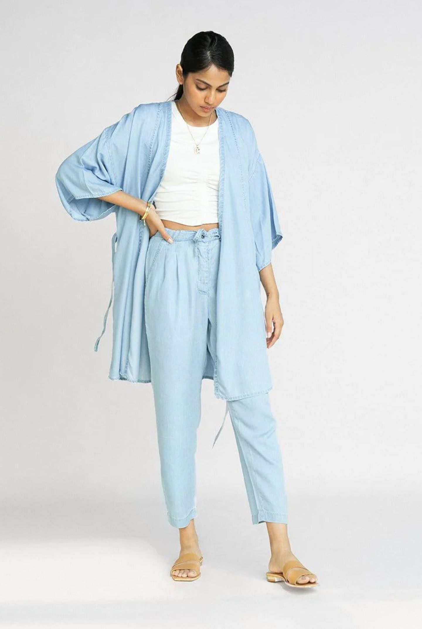 Wrapped In Happiness Set in Blue Denim