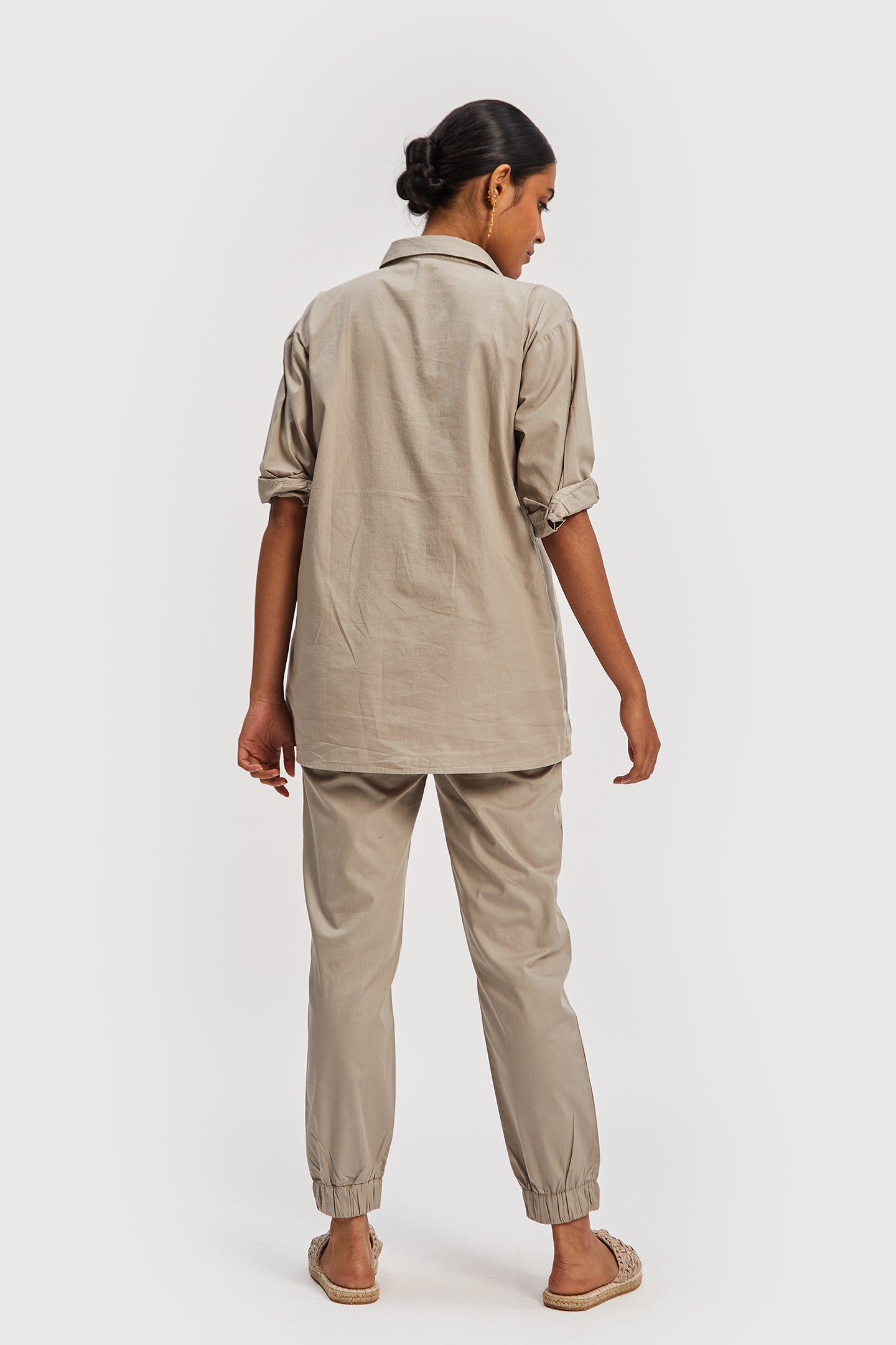 All in One Poplin Ecru Shirt 06