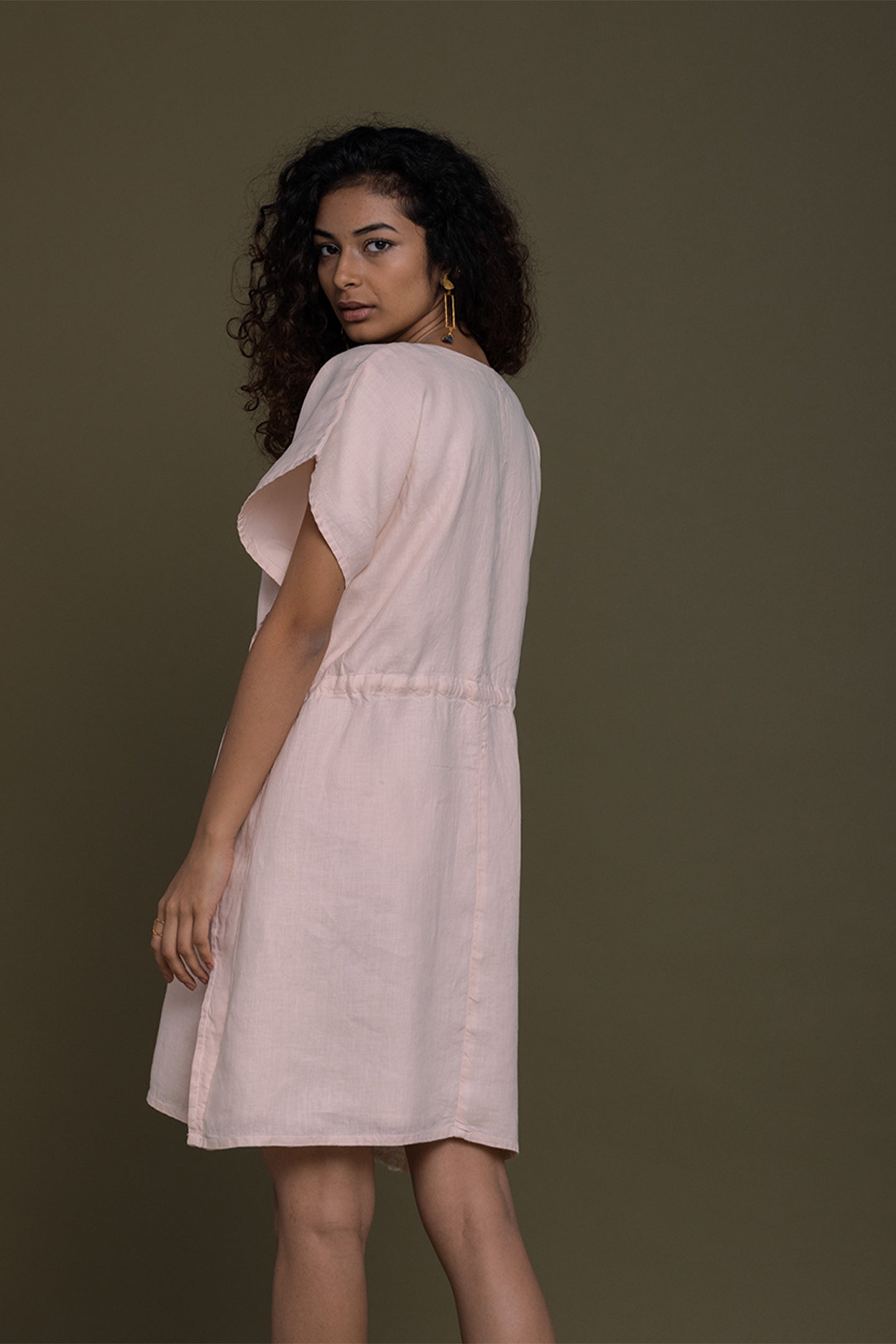 August Breeze Kaftan Pink Dress 05