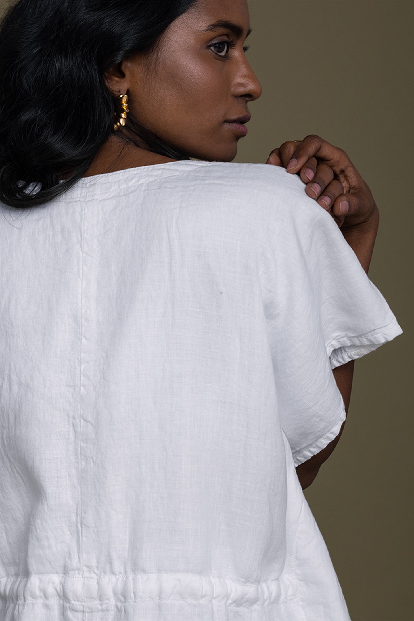 August Breeze Kaftan White Dress 06