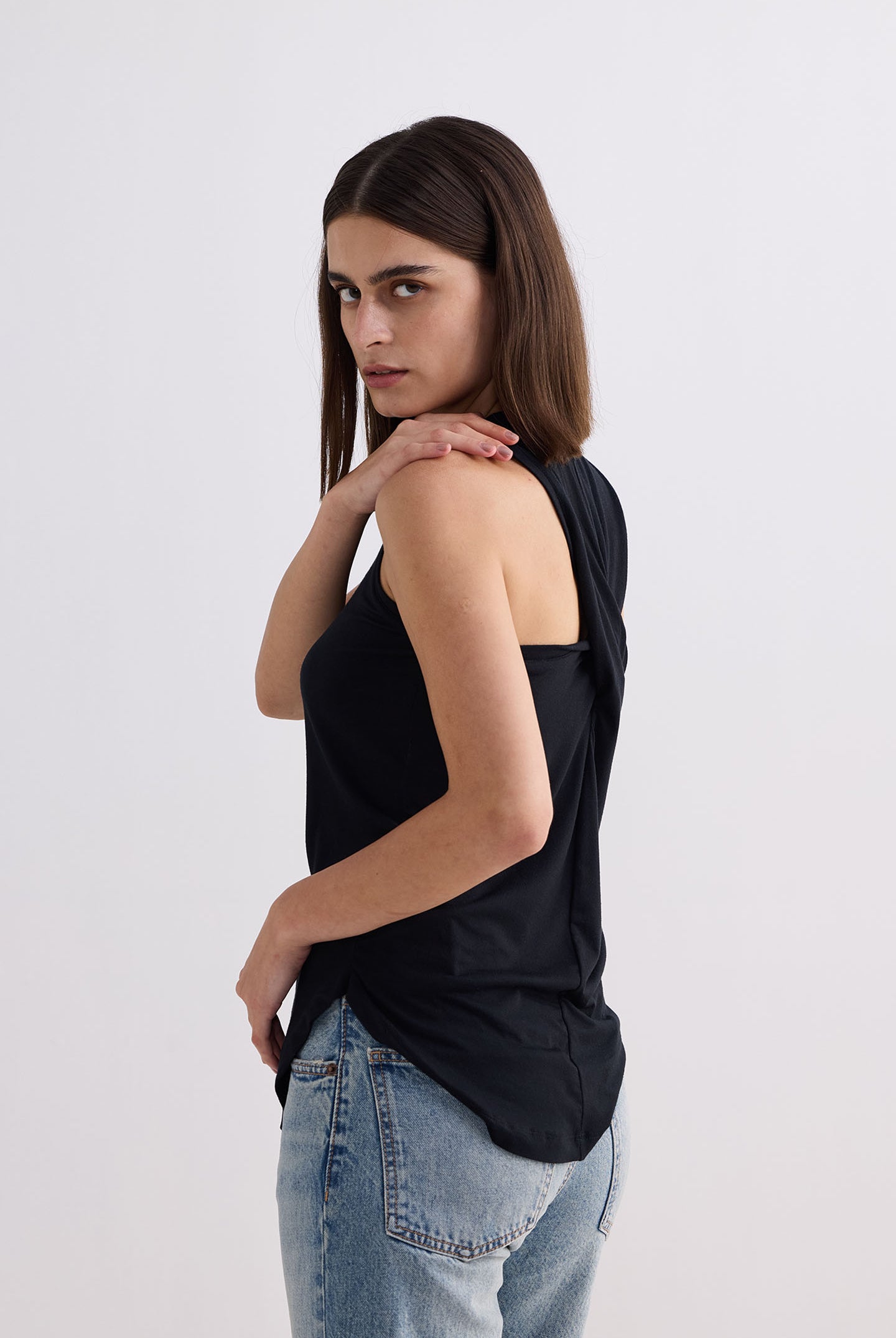 Back to Basics Top in Black Side