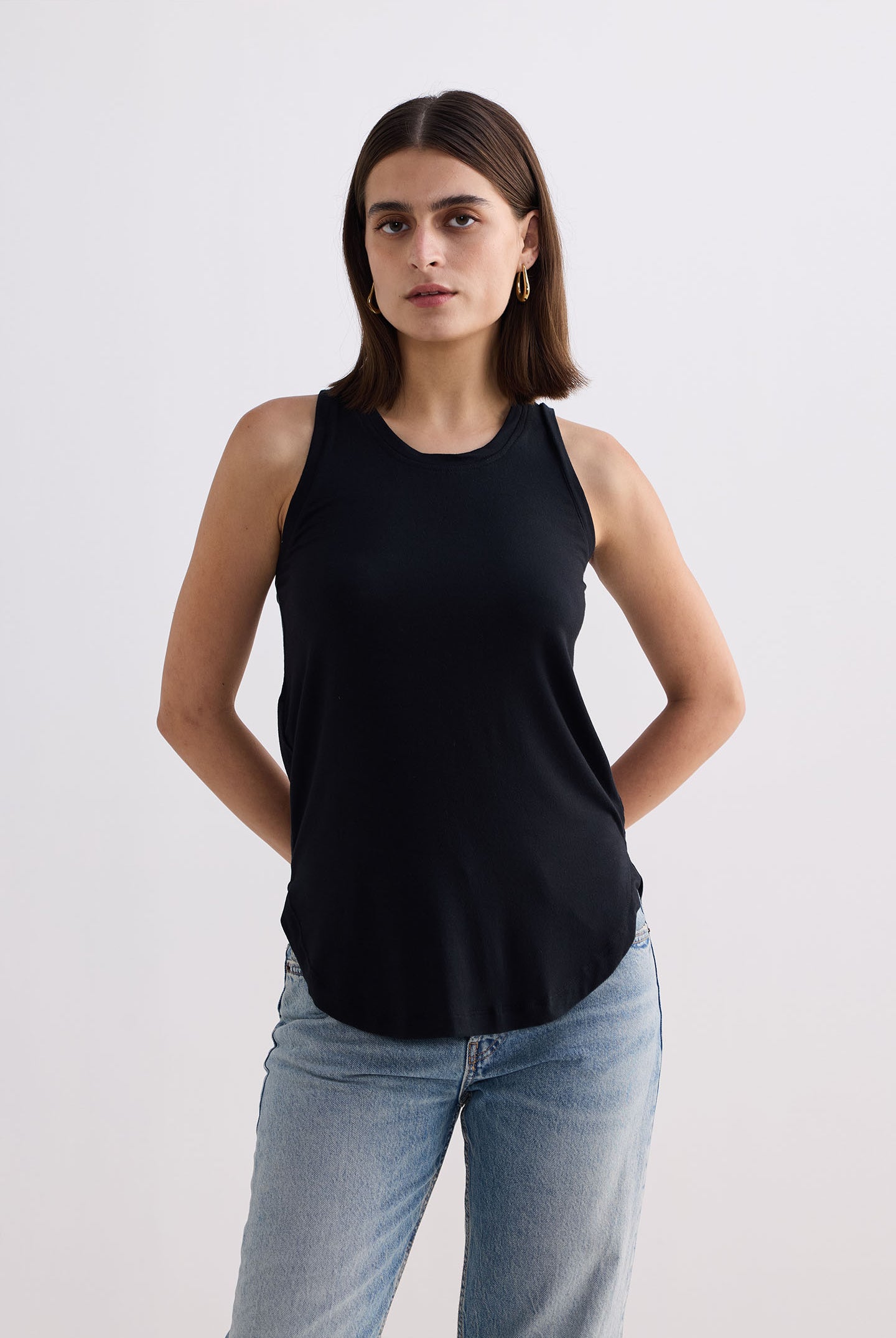 Back to Basics Top in Black Front
