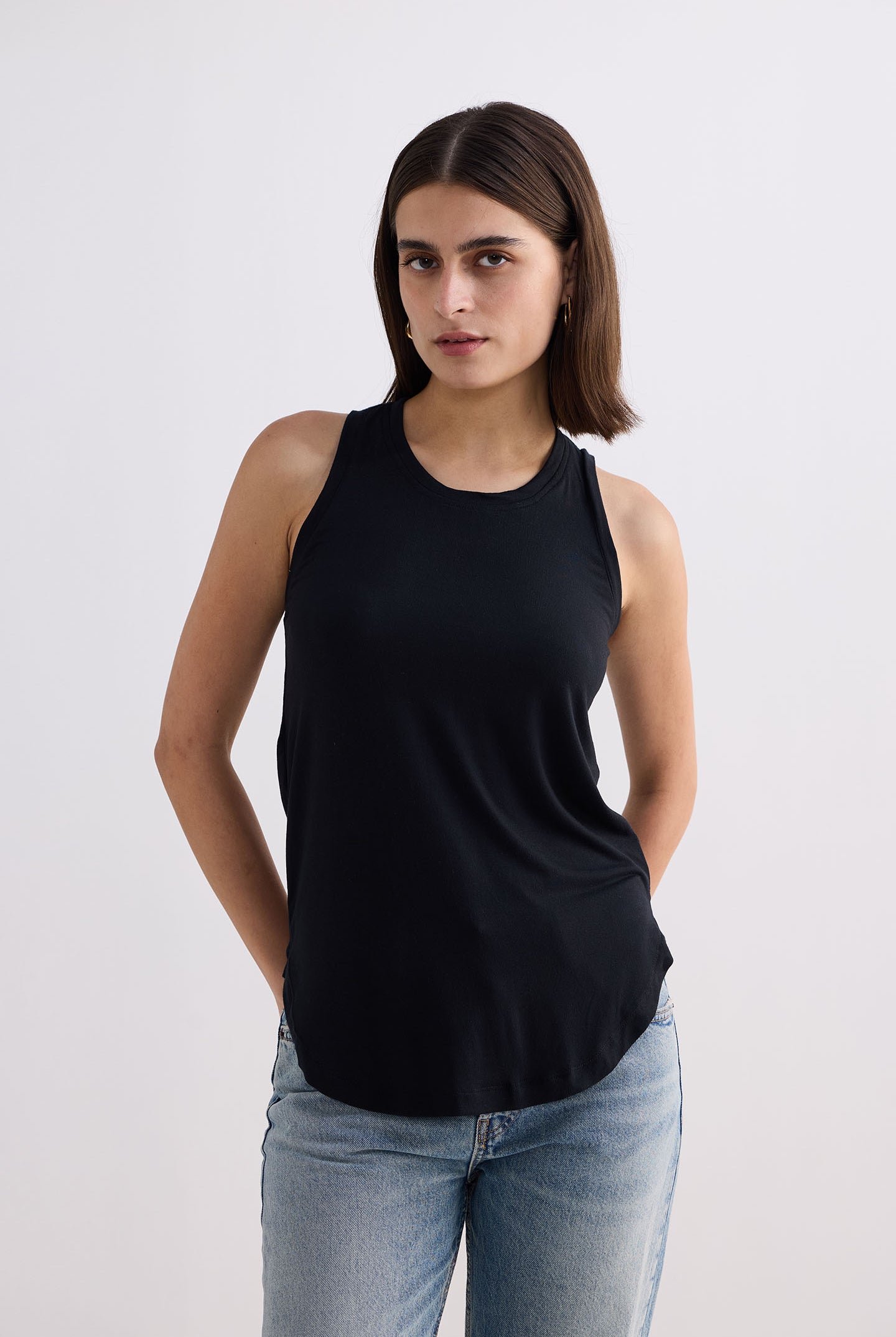 Back to Basics Top in Black Front