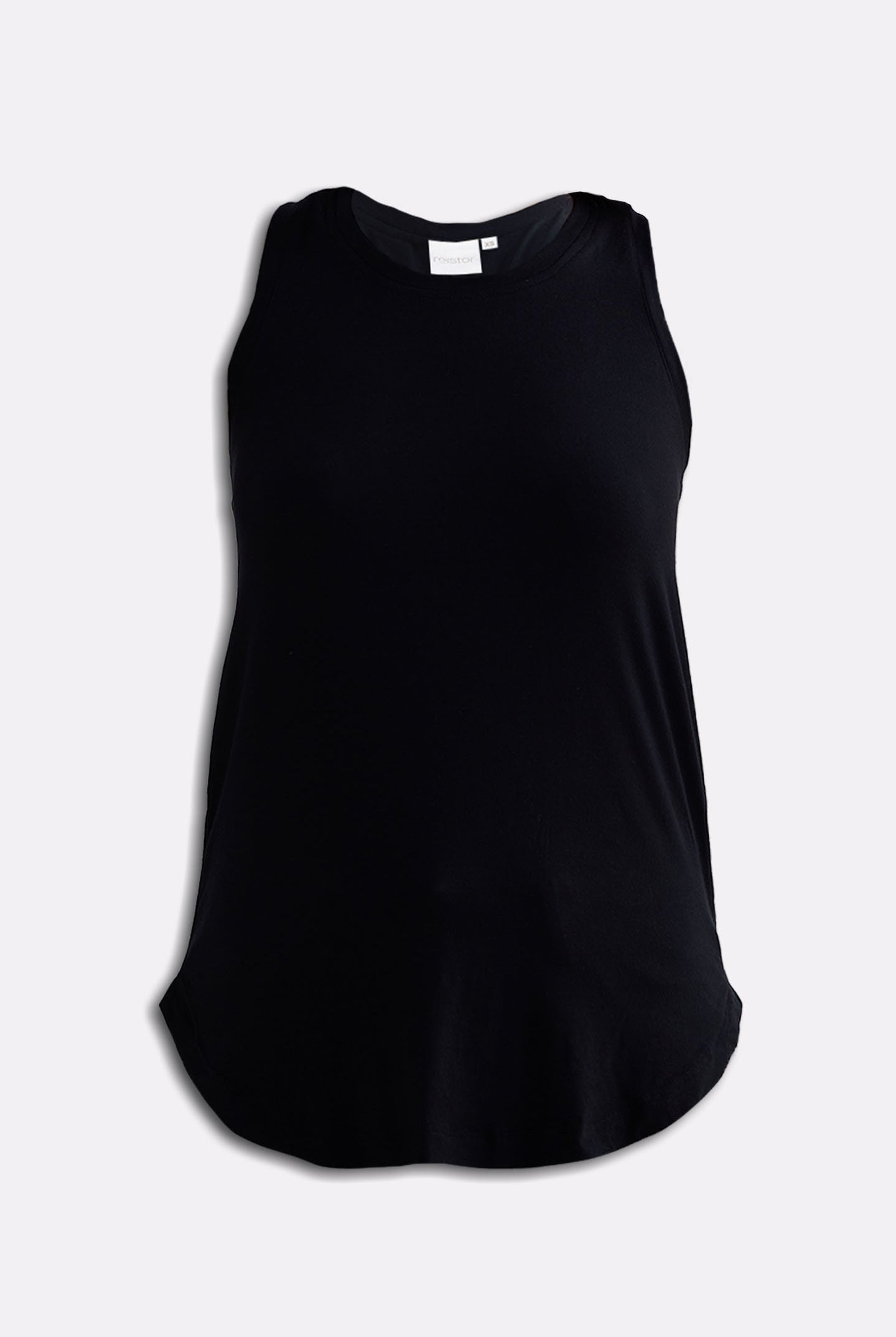 Back to Basics Top in Black Flat Lay