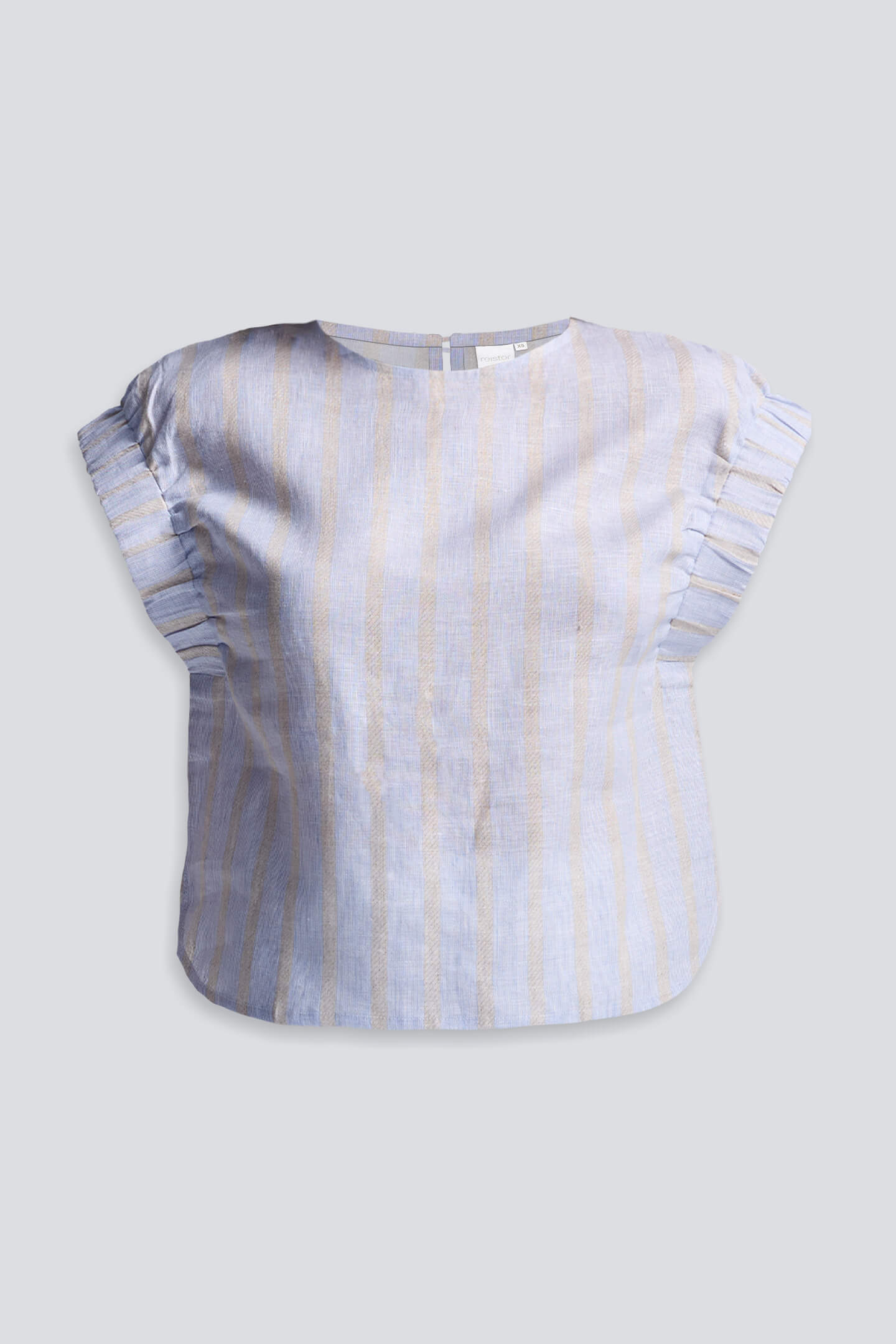 Boxy Top with Sleeve Detailing Flat Lay