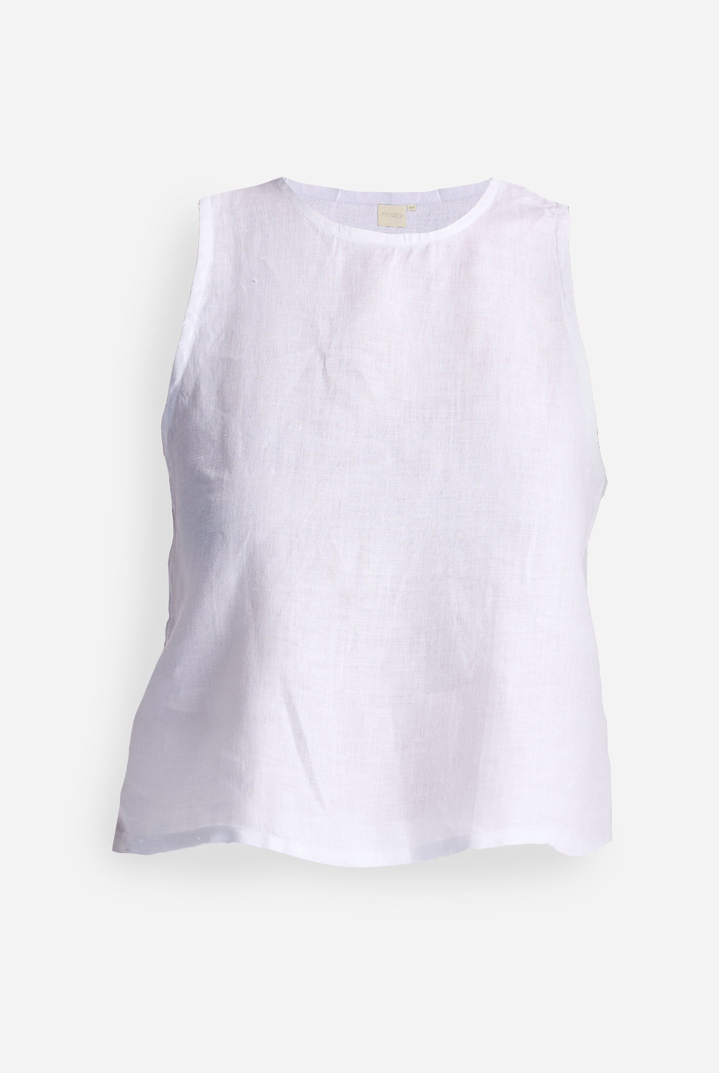 Button Back Embroidered Crop Top Flat Lay