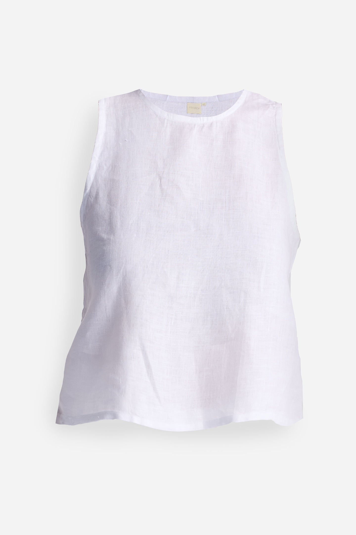 Button Back Embroidered Crop Top Flat Lay