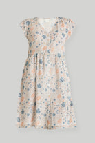 Cap Sleeved Short Dress in Florals