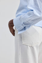 Crop it like it’s Hot Shirt in Stripes Closeup