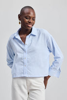 Crop it like it’s Hot Shirt in Stripes Moodshot