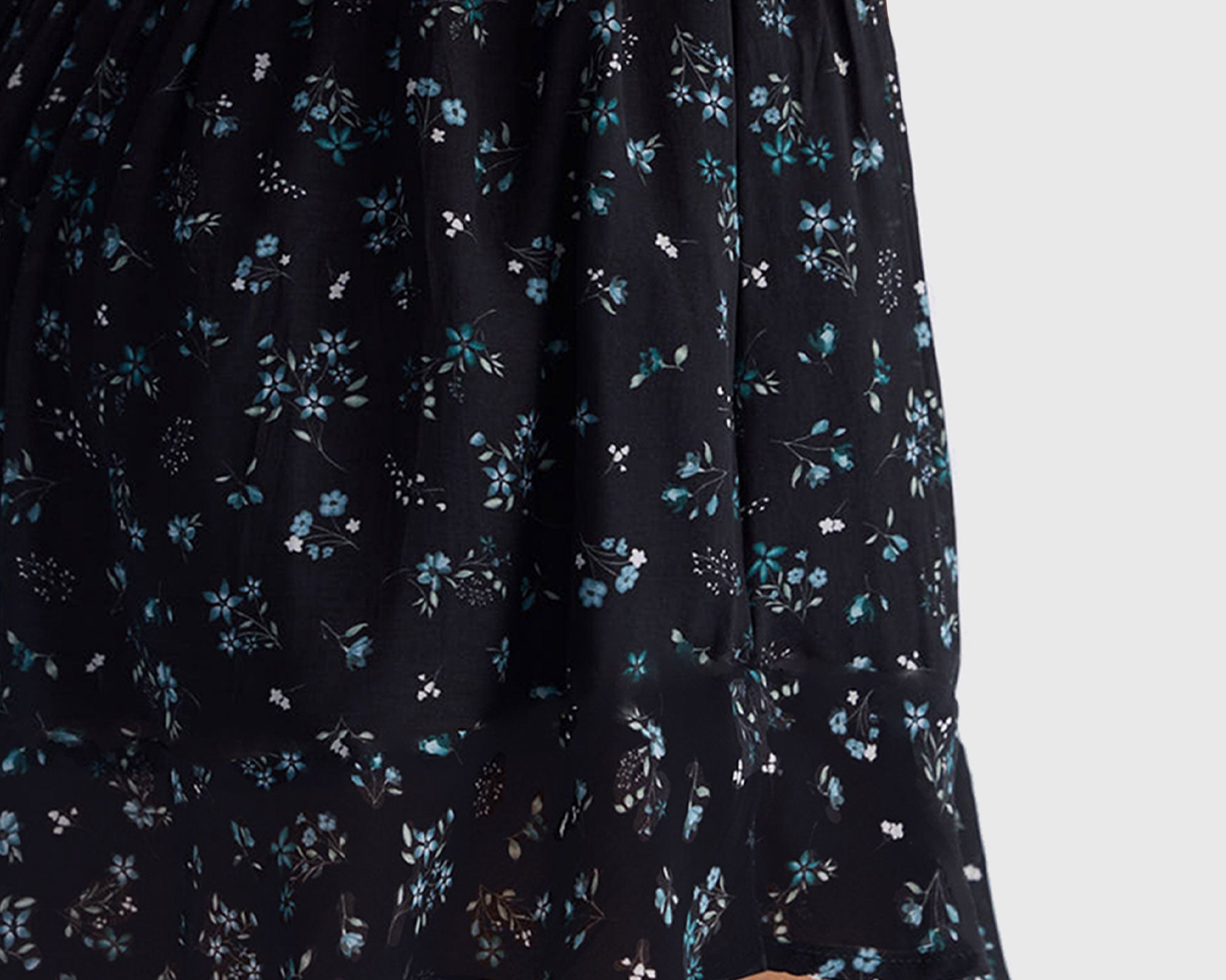 Drawstring-Short-Skirt-in-Dark-Blue-Florals-fabricdetails.jpg