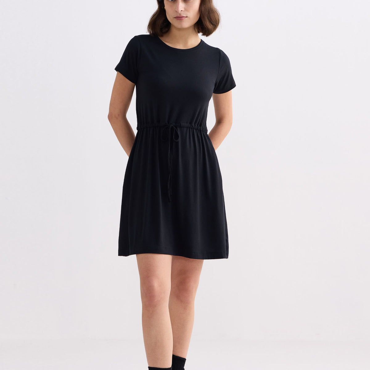 Women's T Shirt Dress in Black – Reistor