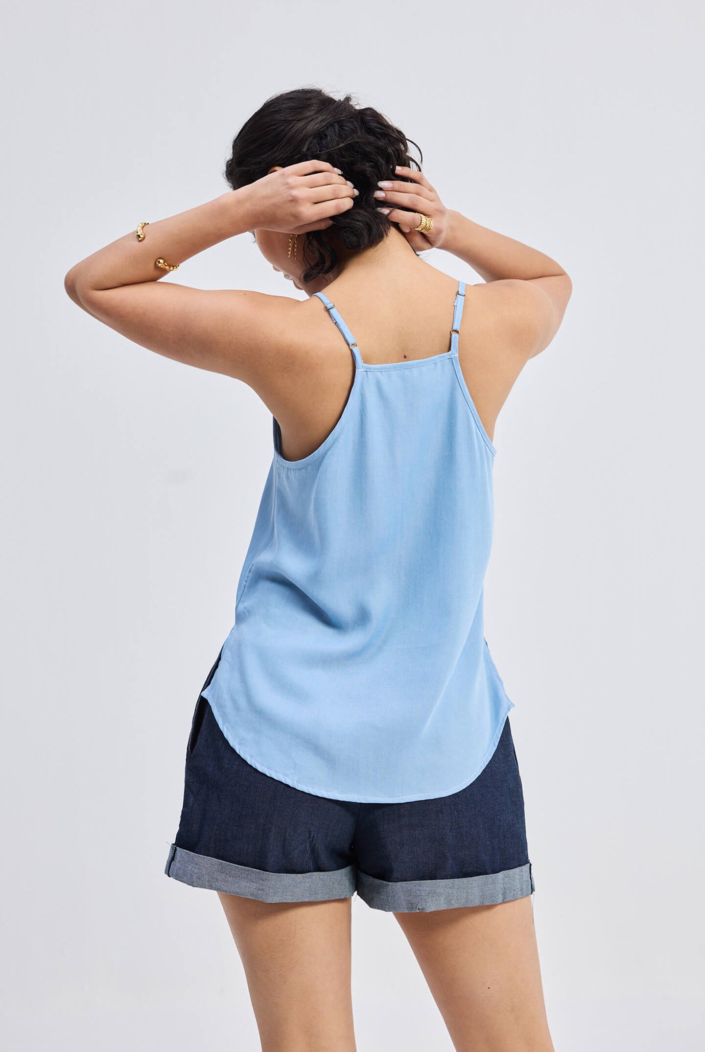 Endless Sunday Top in Denim Back