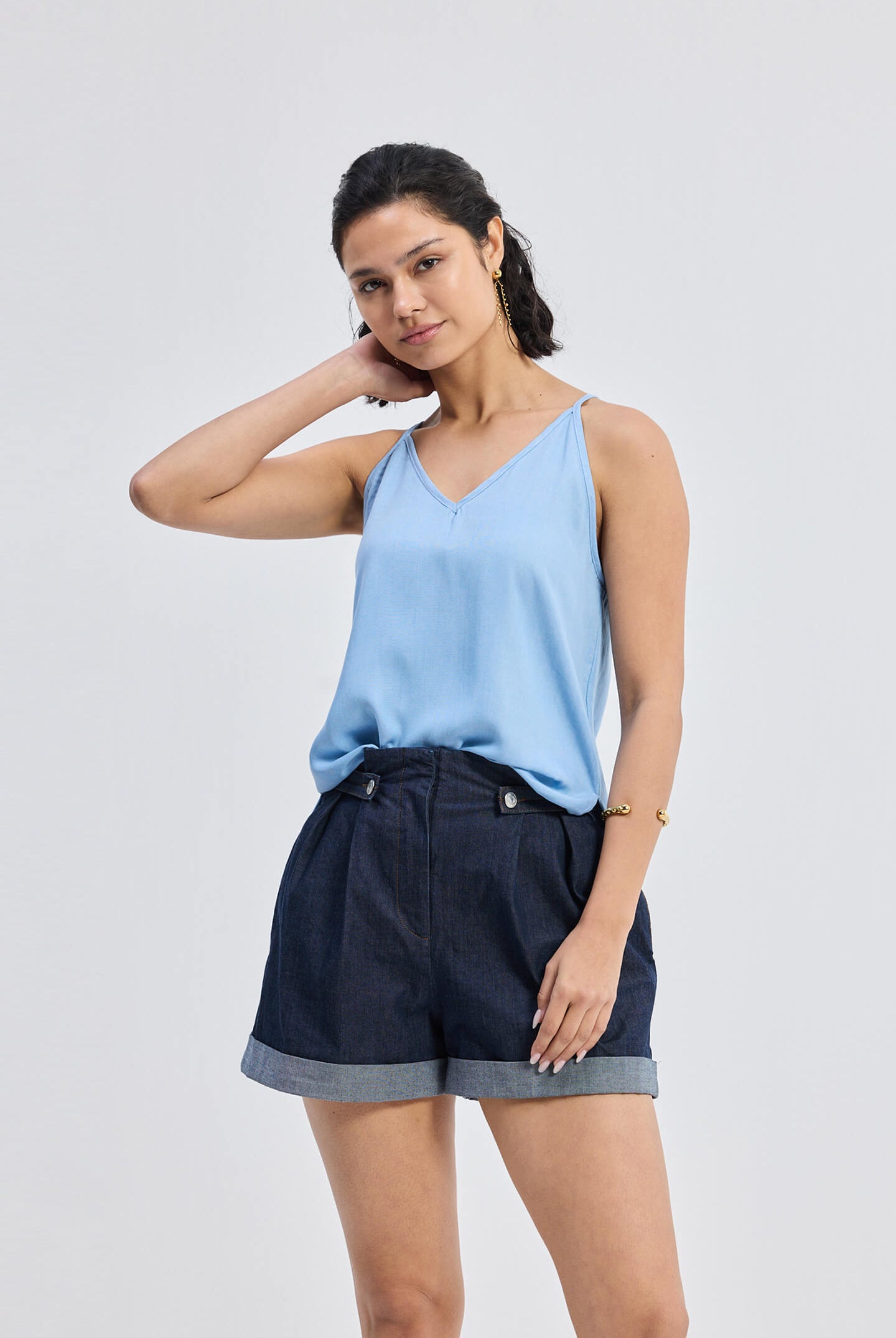 Endless Sunday Top in Denim Moodshot
