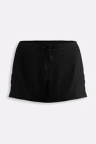 Essential Knit Shorts in Black Flat Lay