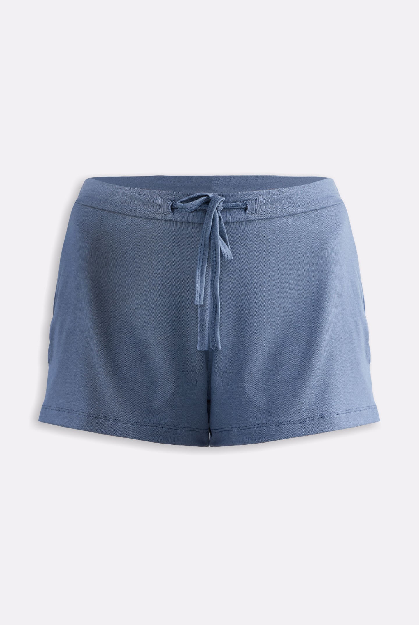 Essential Knit Shorts in Blue Flat Lay