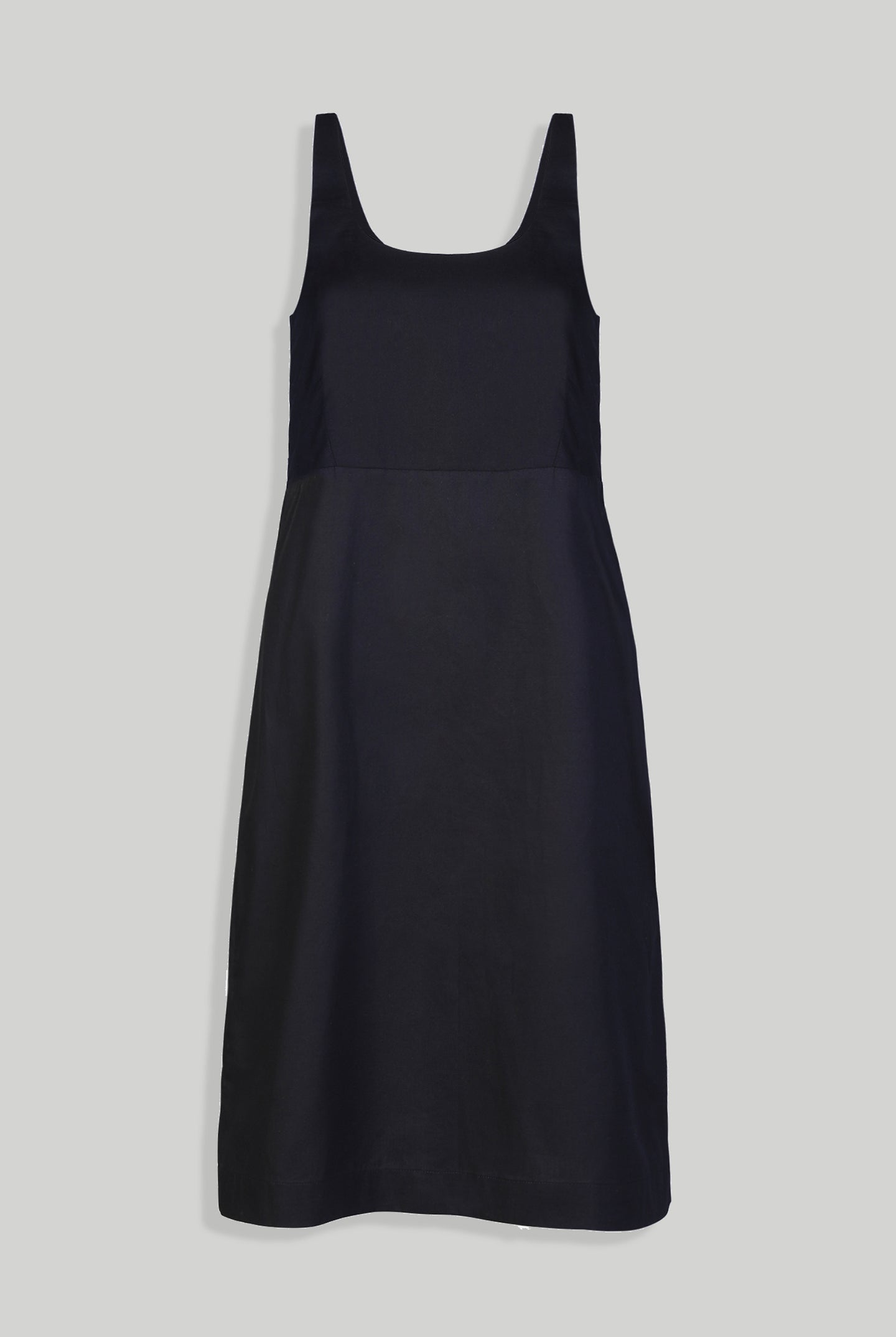 Fitted Knee Length Dress in Black