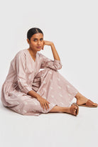 GATHERED EMBROIDERED DRESS 02