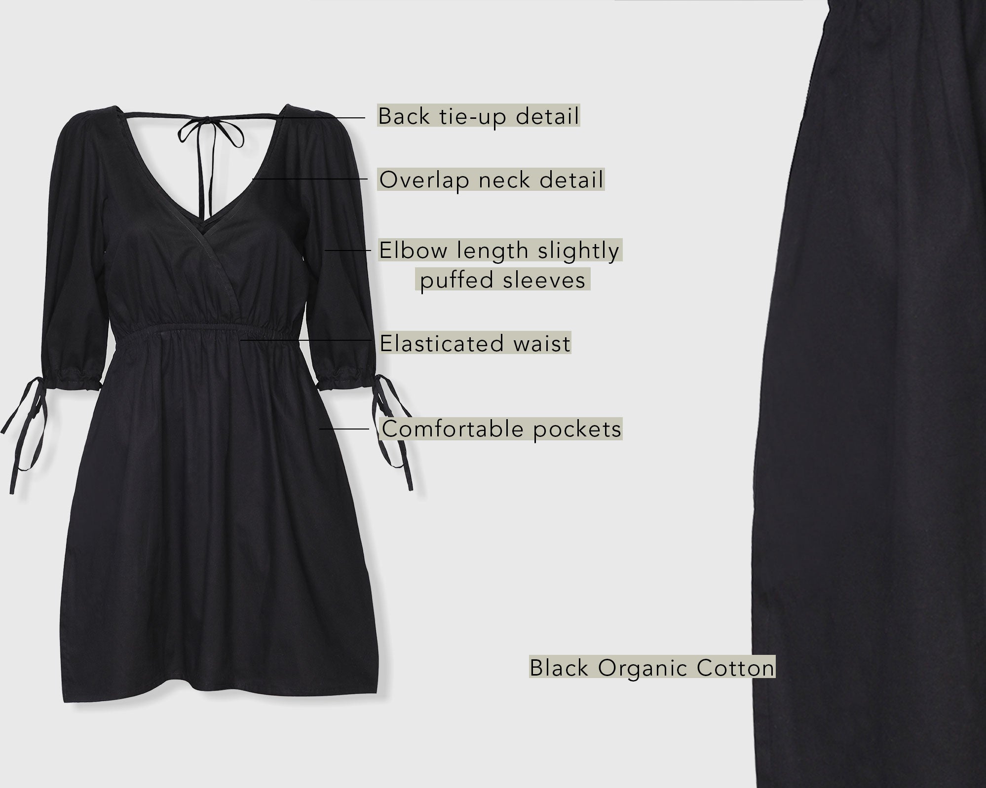 Gathered_Elbow_Sleeve_Short_Dress_in_black-fabricdetails.jpg