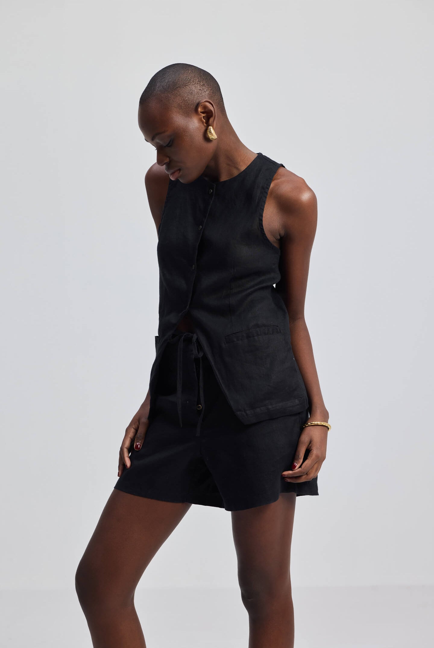 Hemp Shorts in Black Moodshot