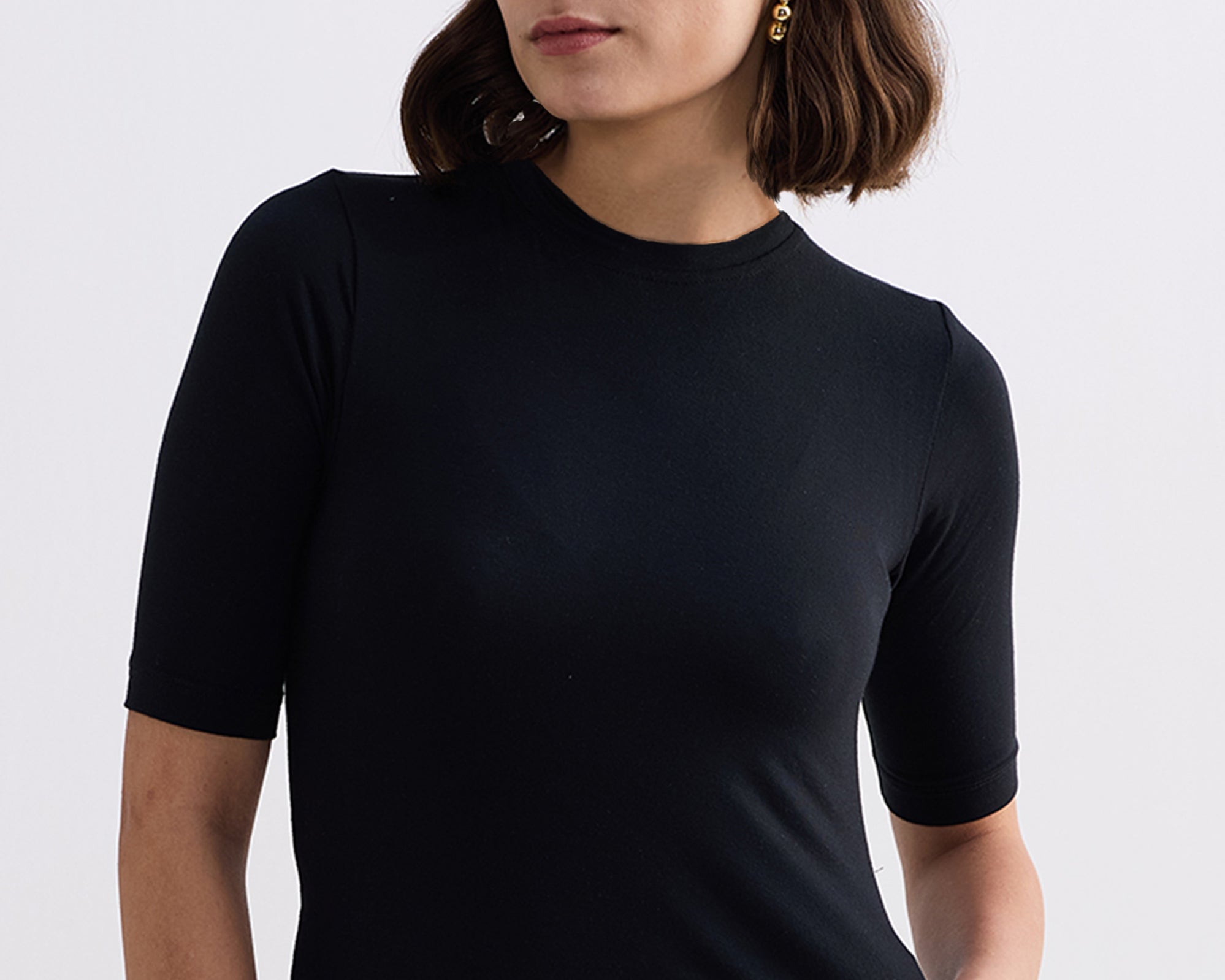 High_Neck_Elbow_Sleeves_Fitted_Dress_in_Black_-_02.jpg