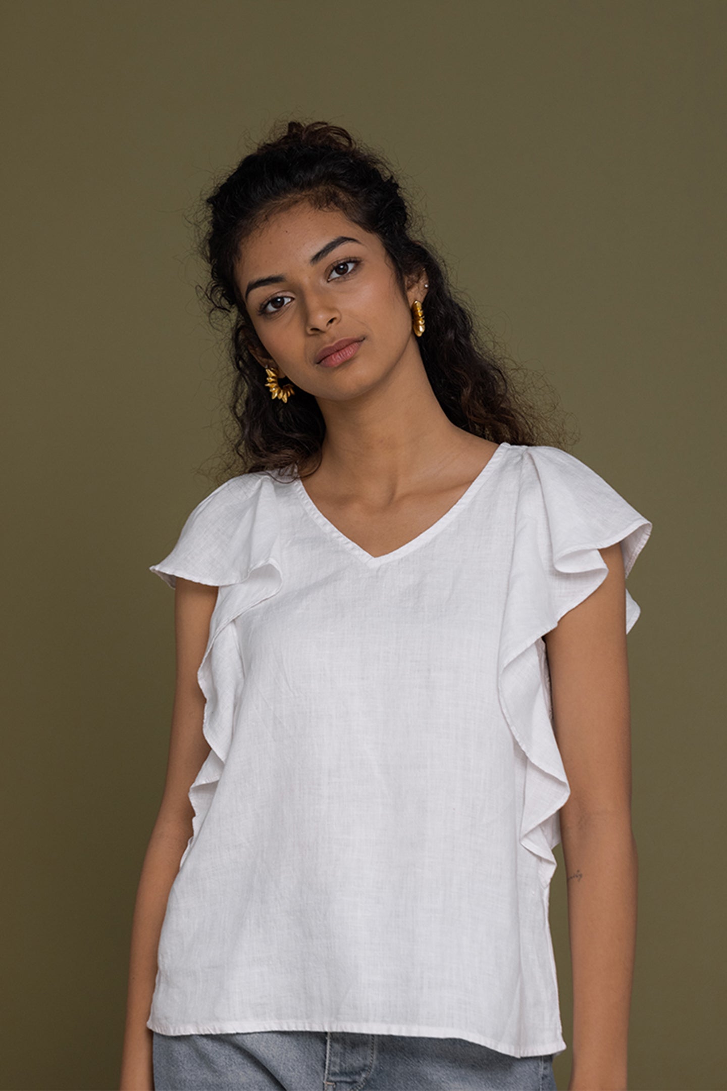 In the Summer Mood White Top 01