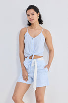 Regular Fit Shorts in Stripes Moodshot