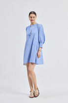 Oversized Tunic Dress with Optional Belt Side