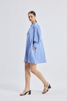 Oversized Tunic Dress with Optional Belt Side