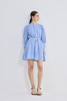 Oversized Tunic Dress with Optional Belt Front