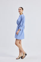 Oversized Tunic Dress with Optional Belt Side