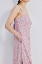 Perfect Floral Maxi with Tapered Straps in Pink Side