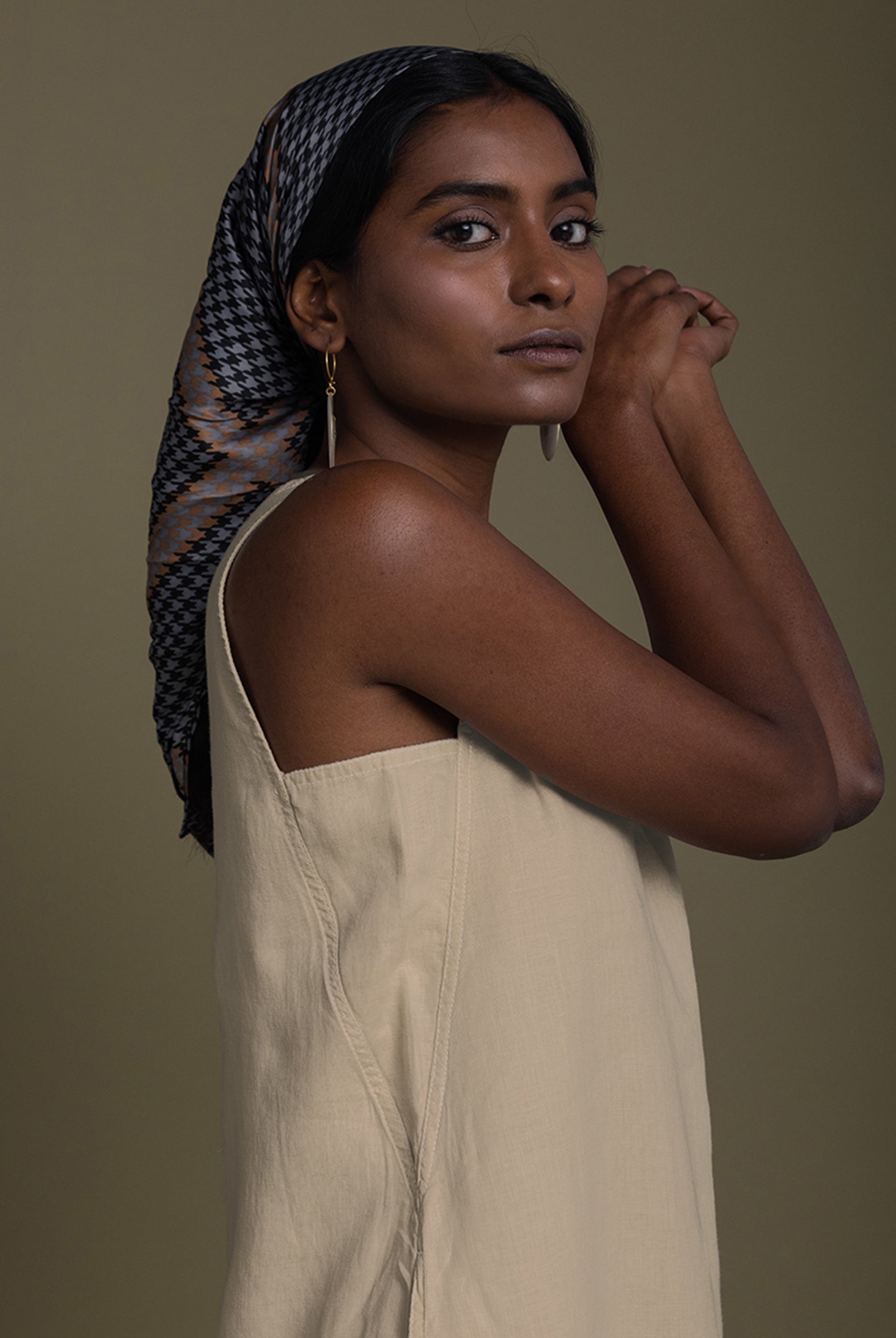 Reading Tea Leaves Dress in Sand Beige