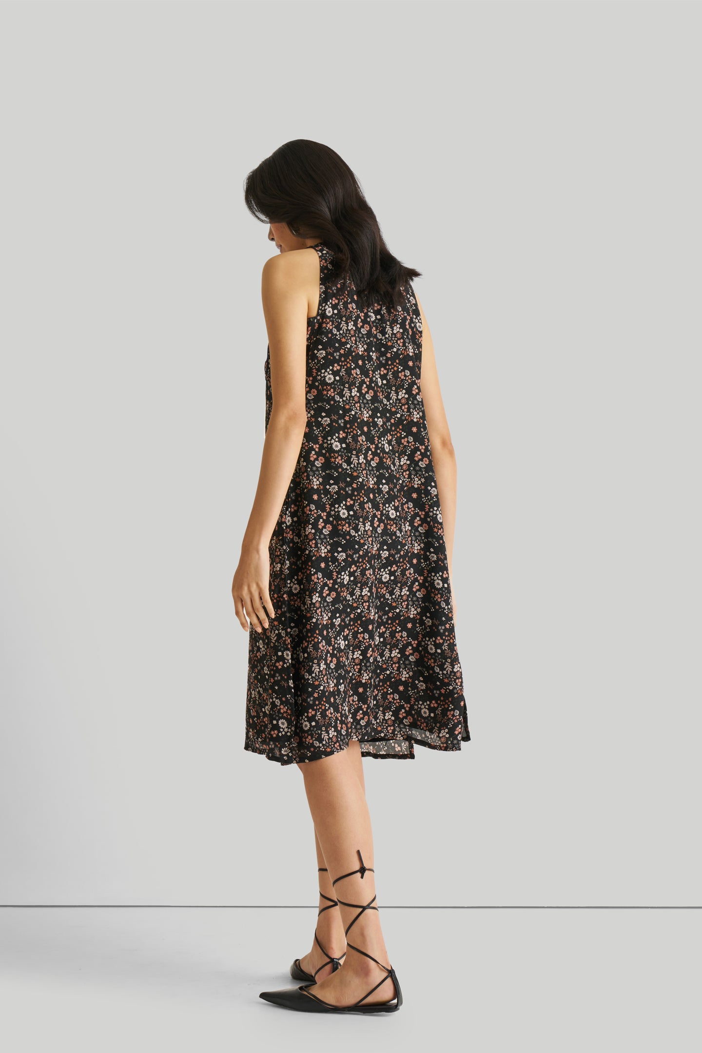 Reading Tea Leaves Dress in Black Florals