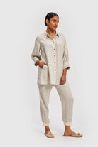 The Classic Stripe Hemp Shirt 03