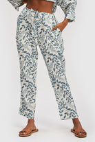 Print Blue Party Pants 02