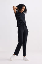 Relaxed Tee in Black Moodshot