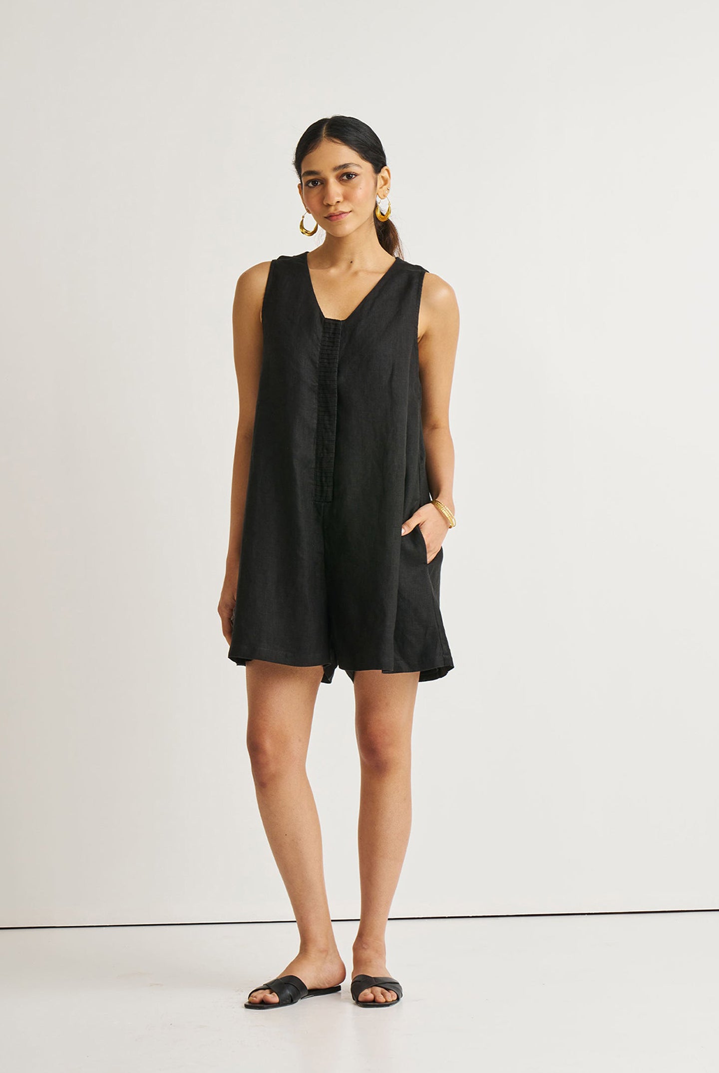 Romp and Play Romper in Black
