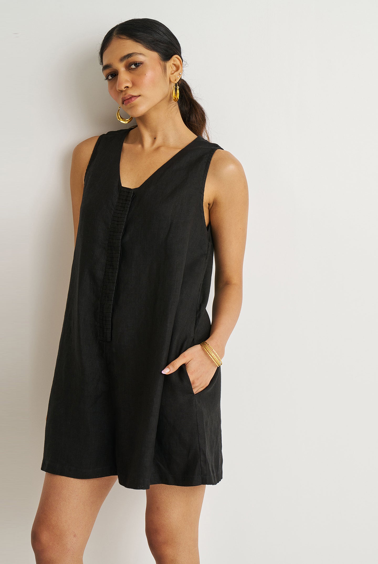 Romp and Play Romper in Black
