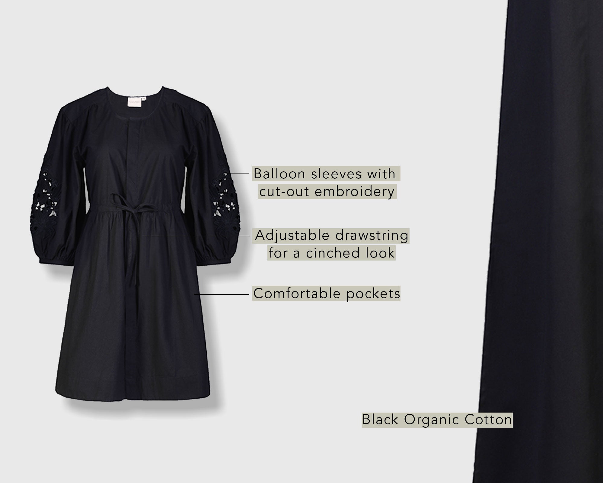 Shirt-Dress-with-Balloon-Sleeves-in-Black-stylingtips.jpg