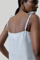 TIE-UP CAMISOLE SUMMER BLUE TOP 02