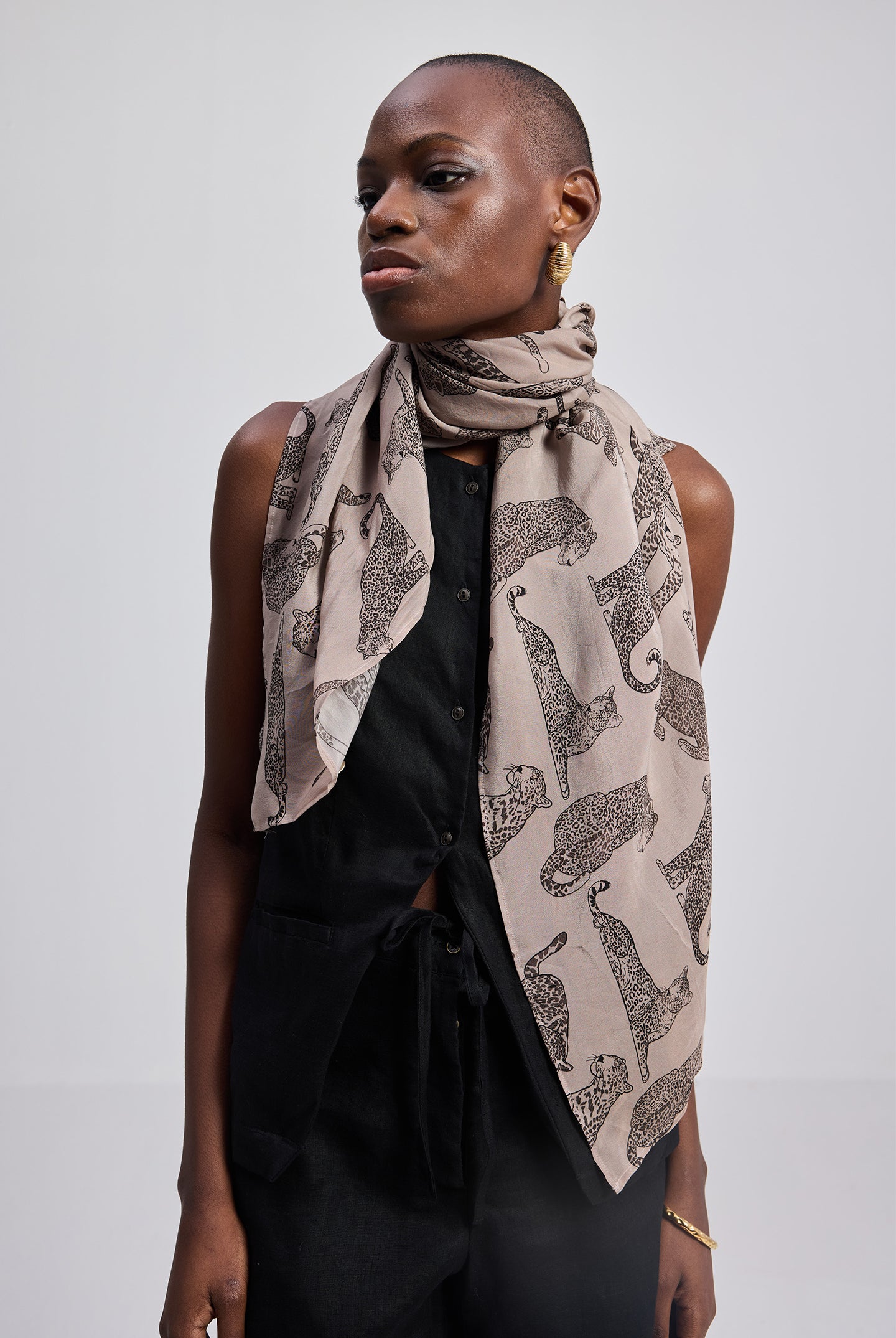 The Mara Scarf in Brown