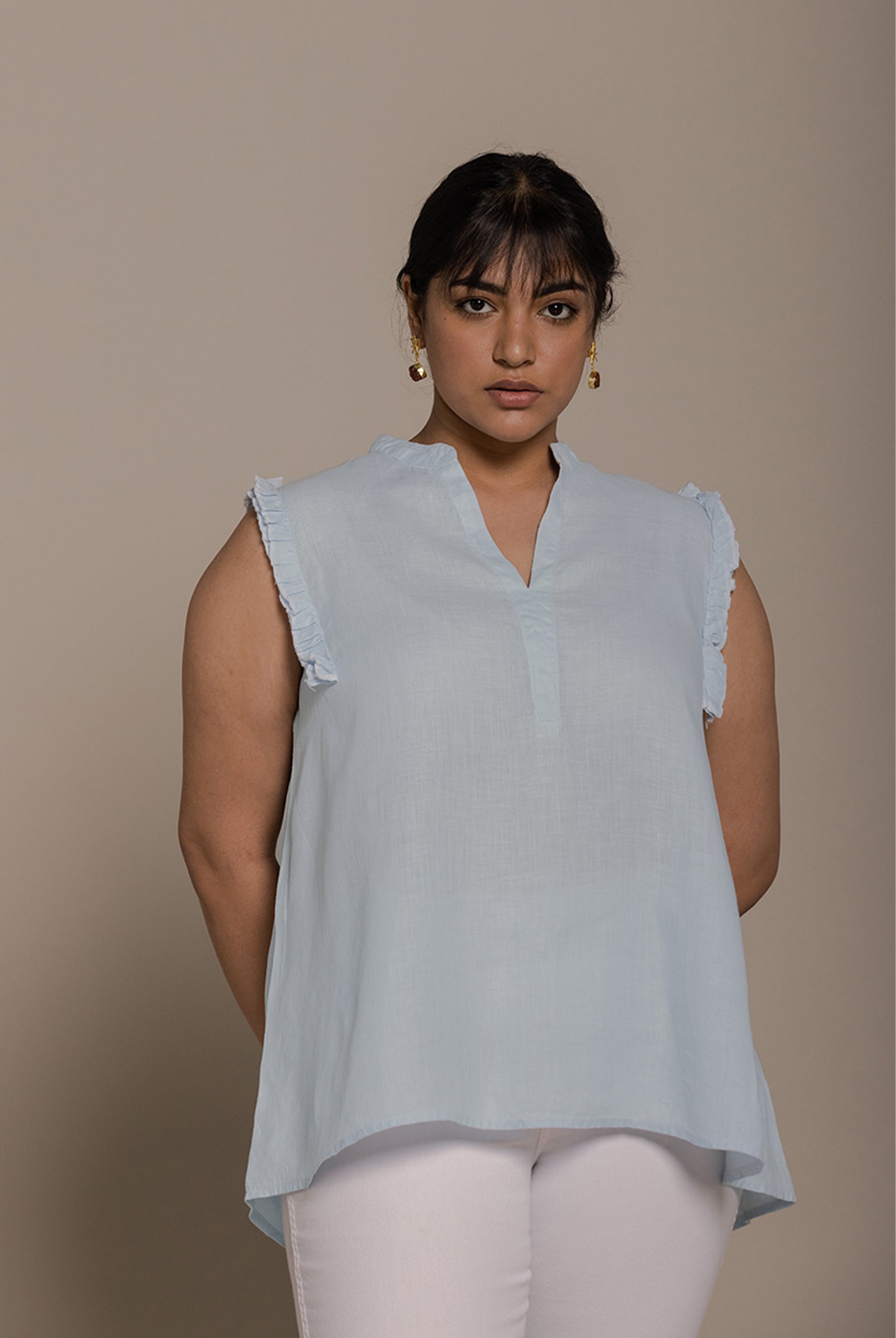 Wind in my Hair Summer Blue Shirt 01