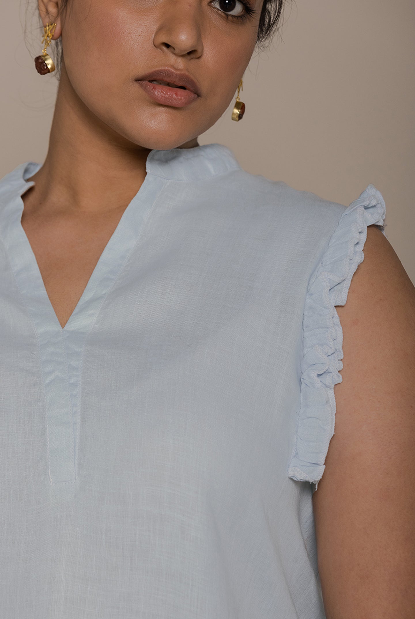 Wind in my Hair Summer Blue Shirt 02