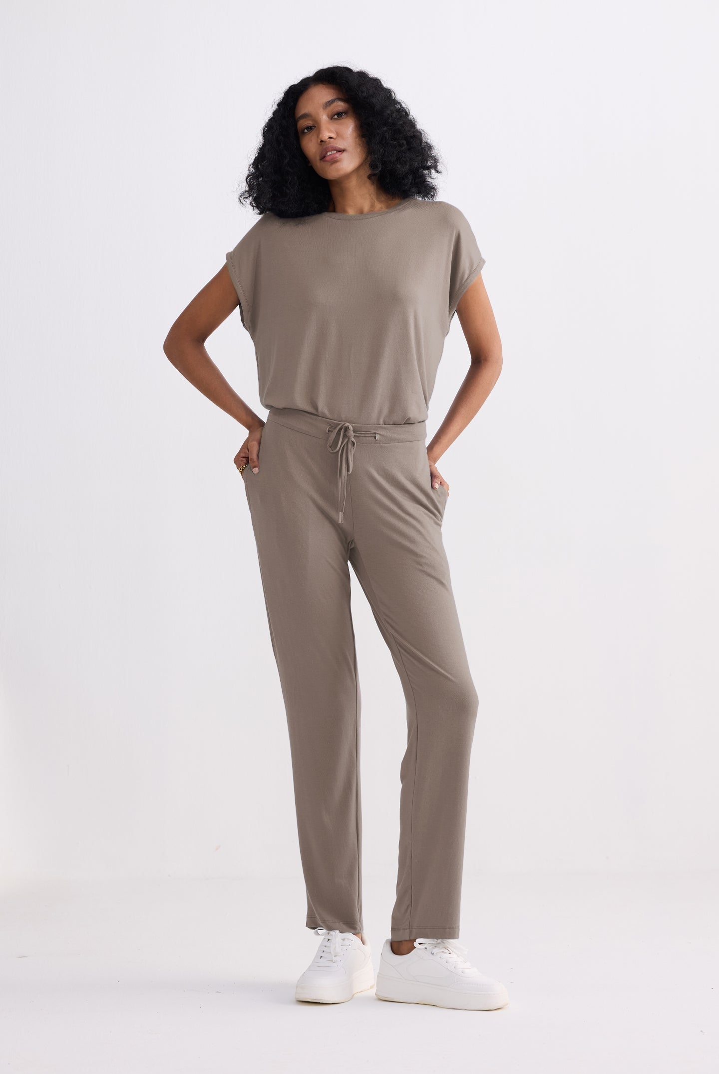 Sustainable Earth Grey wide leg pants