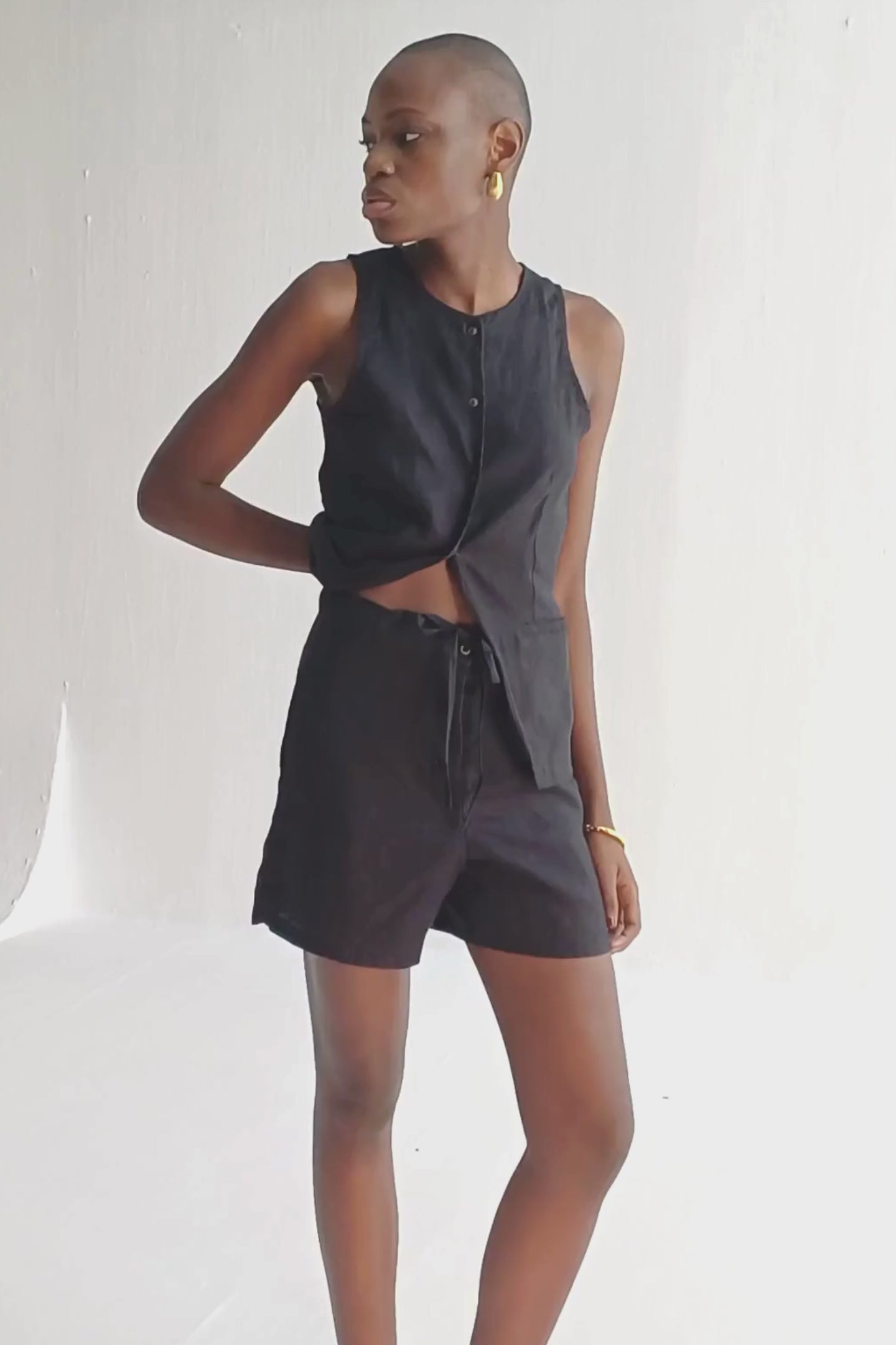 Hemp Shorts in Black Moodshot Video