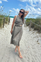 Boxy Crop Top in Dark Green 7