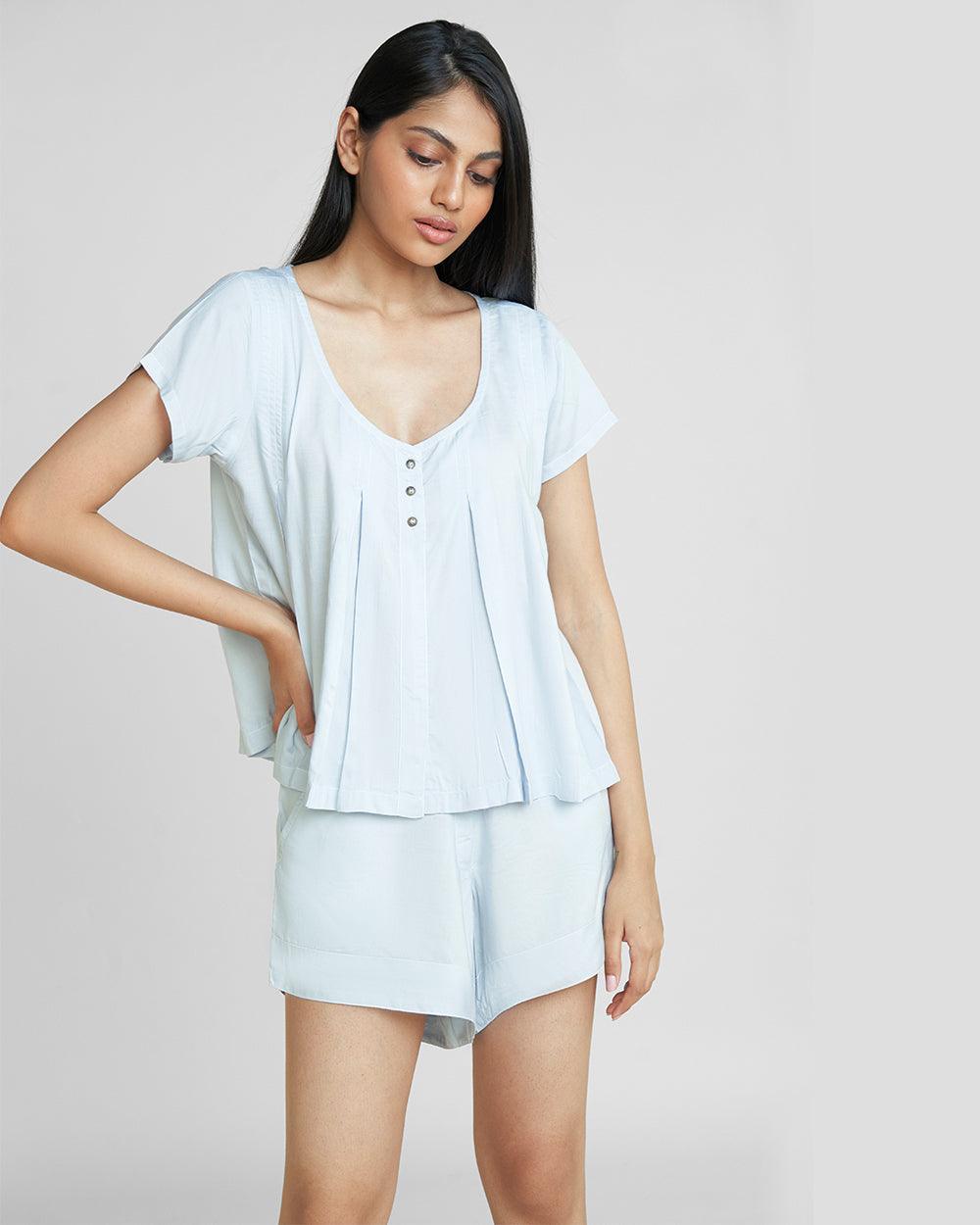 A Dreamy Escape Pajama Shorts Set - Reistor