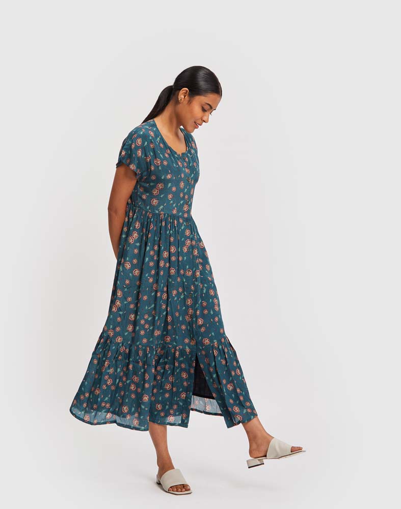 Midi Tiered Shirt Dress
