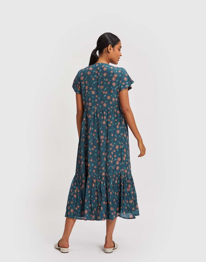 Midi Tiered Shirt Dress
